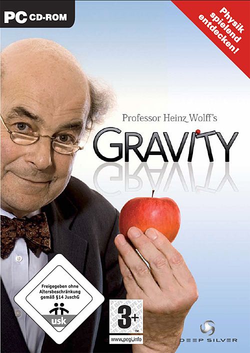Professor Heinz Wolff's Gravity box art for Wii